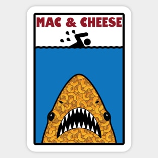 funny mac and cheese parody design Sticker